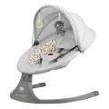 KINDERKRAFT - Babywippe mit Musik 2-in-1 LUMI hellgrau