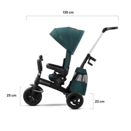 KINDERKRAFT - Dreirad für Kinder 5v1 EASYTWIST grün/schwarz