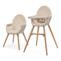 KINDERKRAFT - Esstischstuhl für Kinder 2v1 FINI2 Buche/beige
