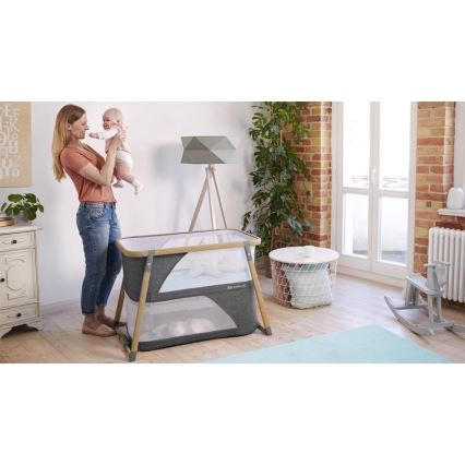 KINDERKRAFT - Kinder-Reisebett 4in1 SOFI grau
