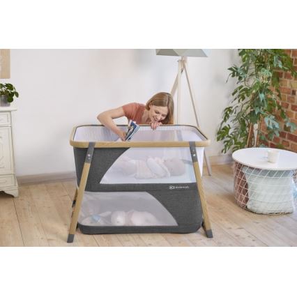 KINDERKRAFT - Kinder-Reisebett 4in1 SOFI grau