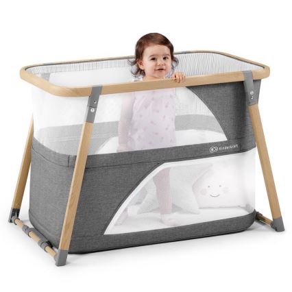 KINDERKRAFT - Kinder-Reisebett 4in1 SOFI grau