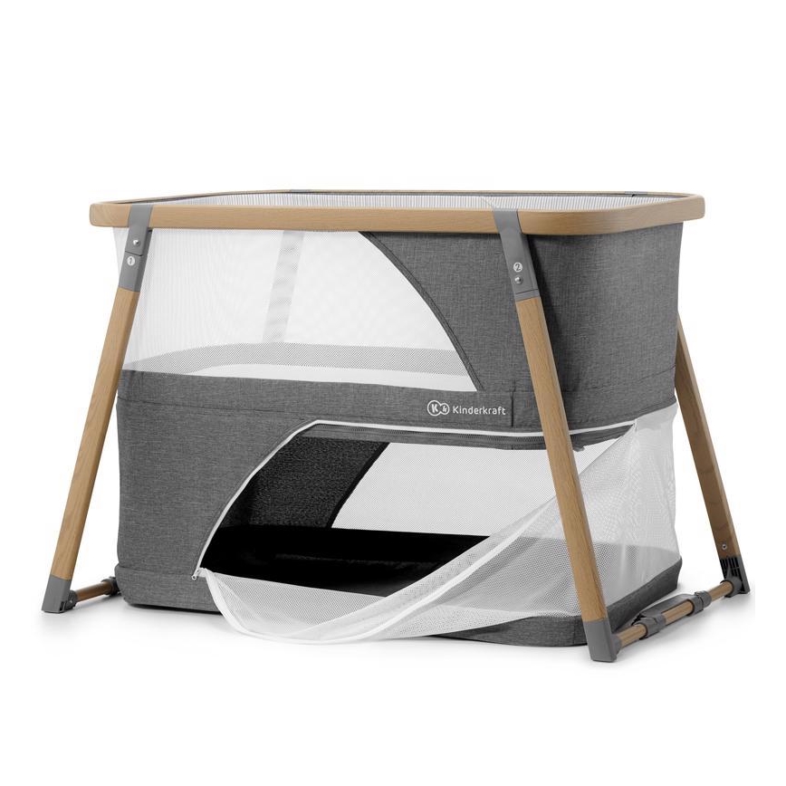 KINDERKRAFT - Kinder-Reisebett 4in1 SOFI grau