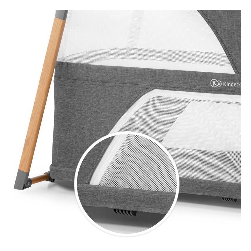 KINDERKRAFT - Kinder-Reisebett 4in1 SOFI grau