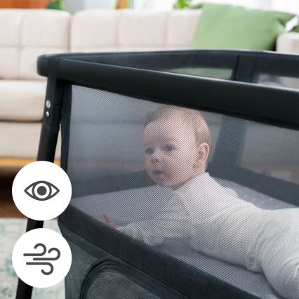 KINDERKRAFT - Kinder-Reisebett 4in1 SOFI PLUS dunkelgrau