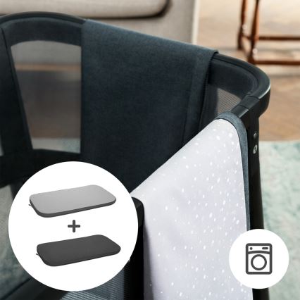 KINDERKRAFT - Kinder-Reisebett 4in1 SOFI PLUS dunkelgrau
