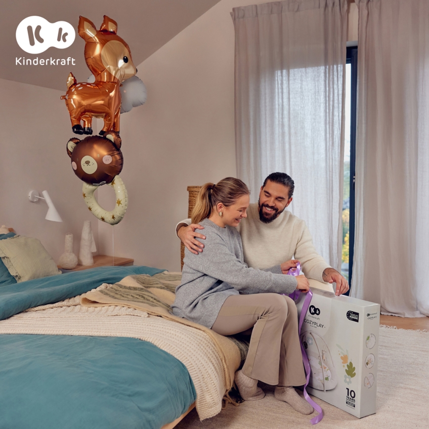 KINDERKRAFT - Kinder-Spieldecke COZYPLAY, grau