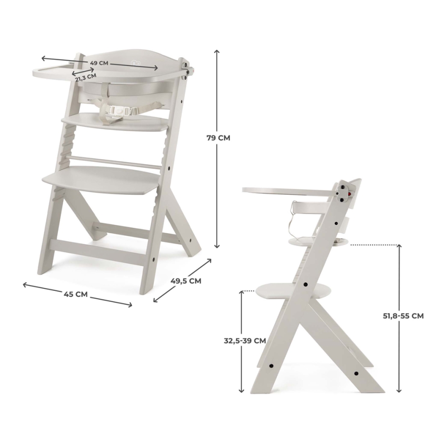 KINDERKRAFT - Kinderhochstuhl ENOCK, beige