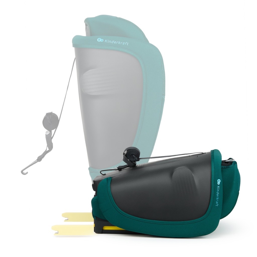KINDERKRAFT - Kindersitz FIX2GO i-Size 76-150 cm türkis