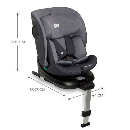KINDERKRAFT - Kindersitz I-360 i-Size (40-150 cm) grau