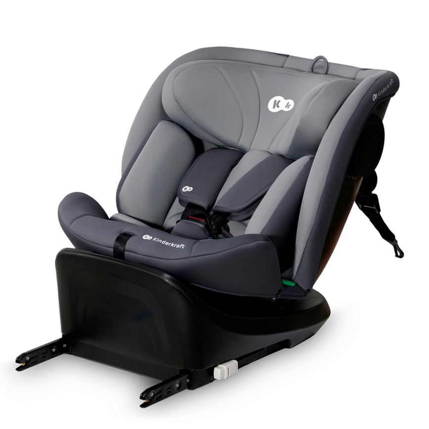 KINDERKRAFT - Kindersitz I-GROW i-Size (40-150 cm) grau