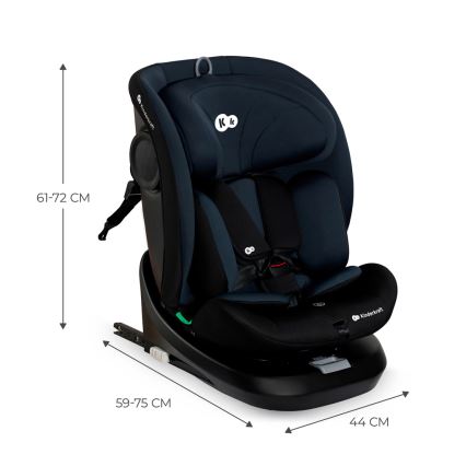 KINDERKRAFT - Kindersitz I-GROW i-Size (40-150 cm) schwarz