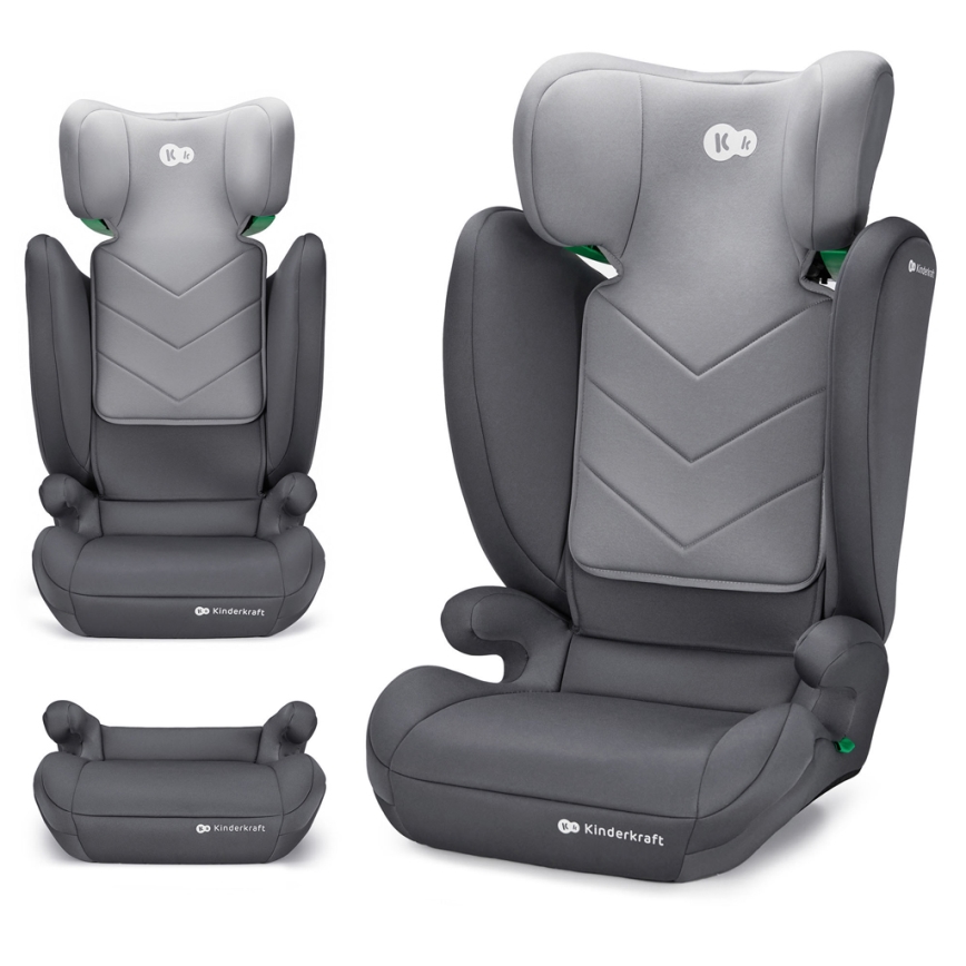KINDERKRAFT - Kindersitz I-SPARK i-Size (100-150 cm) grau