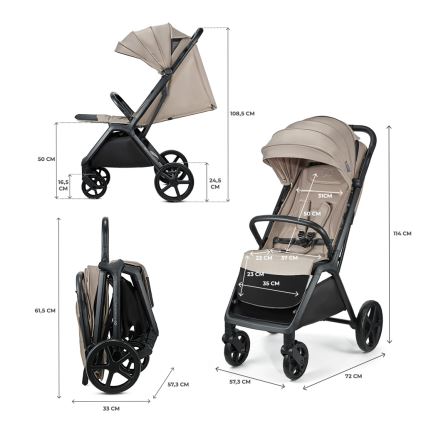 KINDERKRAFT - Kinderwagen LOOM beige