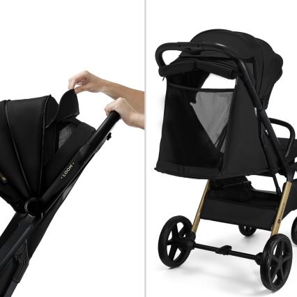 KINDERKRAFT - Kinderwagen LOOM schwarz