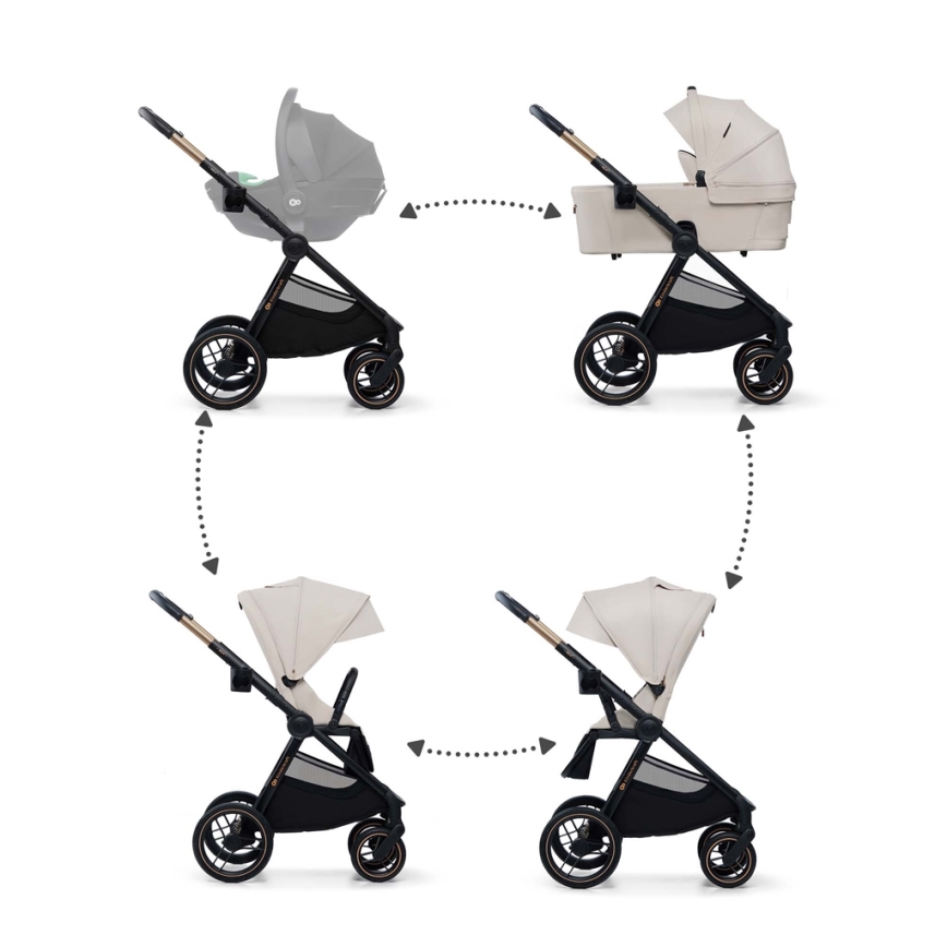 KINDERKRAFT - Kombi-Kinderwagen 2in1 NEA 2 beige