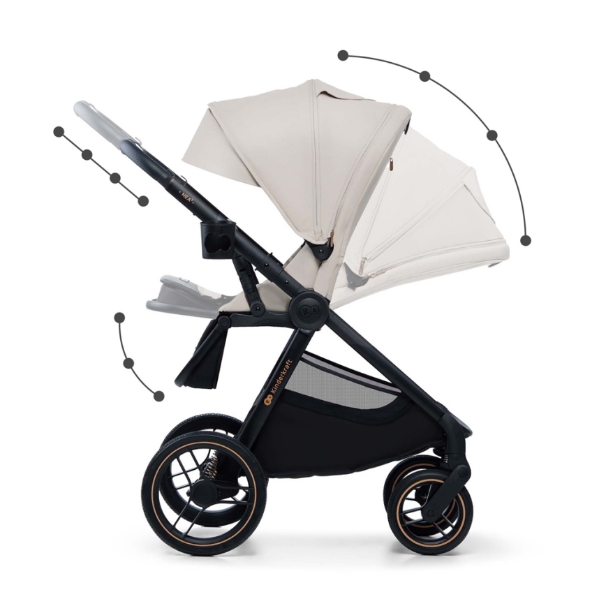 KINDERKRAFT - Kombi-Kinderwagen 2in1 NEA 2 beige
