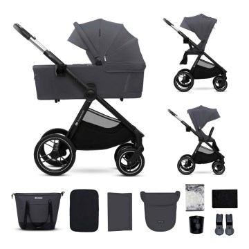 KINDERKRAFT - Kombi-Kinderwagen 2in1 NEA 2 Dunkelgrau