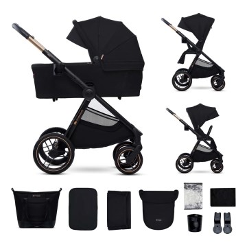 KINDERKRAFT - Kombi-Kinderwagen 2in1 NEA 2 Midnight schwarz