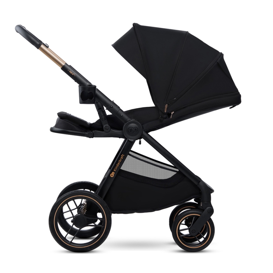 KINDERKRAFT - Kombi-Kinderwagen 2in1 NEA 2 Midnight schwarz
