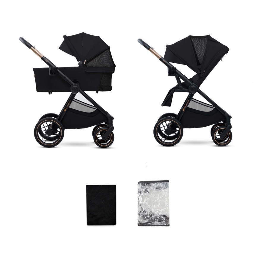 KINDERKRAFT - Kombi-Kinderwagen 2in1 NEA 2 Midnight schwarz