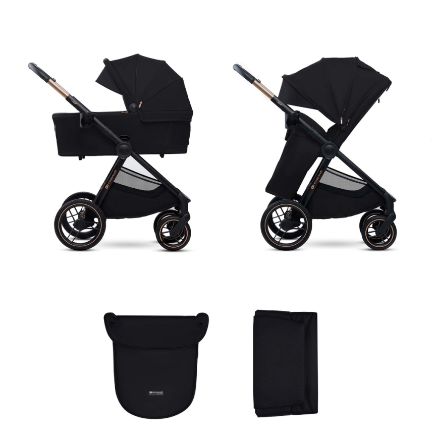 KINDERKRAFT - Kombi-Kinderwagen 2in1 NEA 2 Midnight schwarz