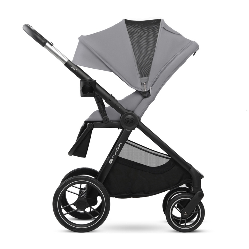KINDERKRAFT - Kombi-Kinderwagen 2in1 NEA 2 Platinum grau