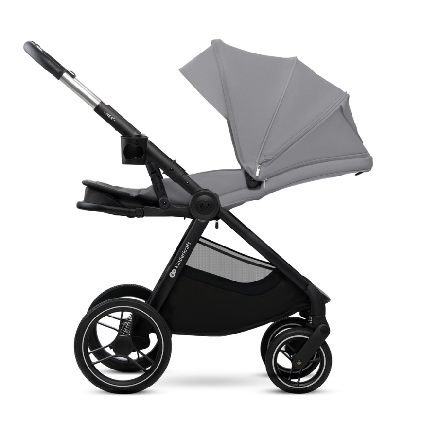 KINDERKRAFT - Kombi-Kinderwagen 2in1 NEA 2 Platinum grau
