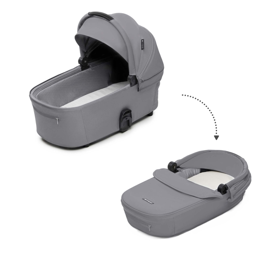 KINDERKRAFT - Kombi-Kinderwagen 2in1 NEA 2 Platinum grau