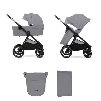 KINDERKRAFT - Kombi-Kinderwagen 2in1 NEA 2 Platinum grau