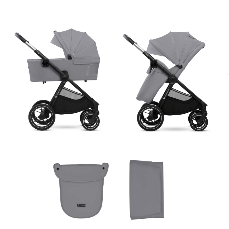 KINDERKRAFT - Kombi-Kinderwagen 2in1 NEA 2 Platinum grau