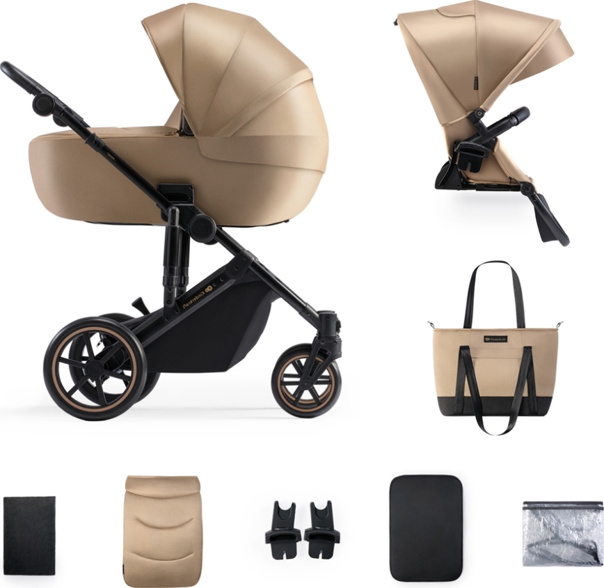 KINDERKRAFT - Kombi-Kinderwagen 2in1 PRIME 2 beige