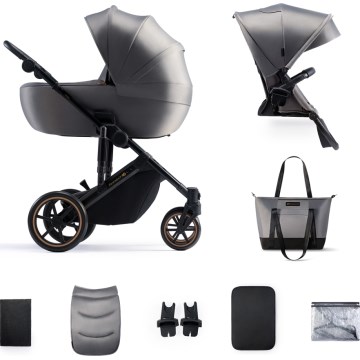 KINDERKRAFT - Kombi-Kinderwagen 2in1 PRIME 2 grau