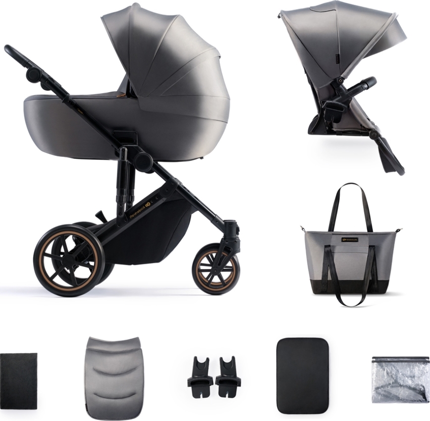 KINDERKRAFT - Kombi-Kinderwagen 2in1 PRIME 2 grau