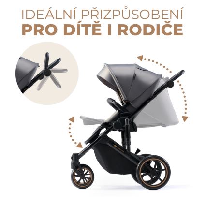 KINDERKRAFT - Kombi-Kinderwagen 2in1 PRIME 2 grau