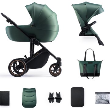 KINDERKRAFT - Kombi-Kinderwagen 2in1 PRIME 2 grün