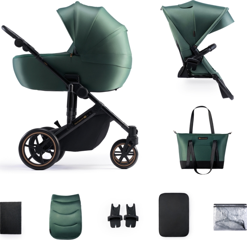 KINDERKRAFT - Kombi-Kinderwagen 2in1 PRIME 2 grün