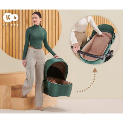 KINDERKRAFT - Kombi-Kinderwagen 2in1 PRIME 2 grün
