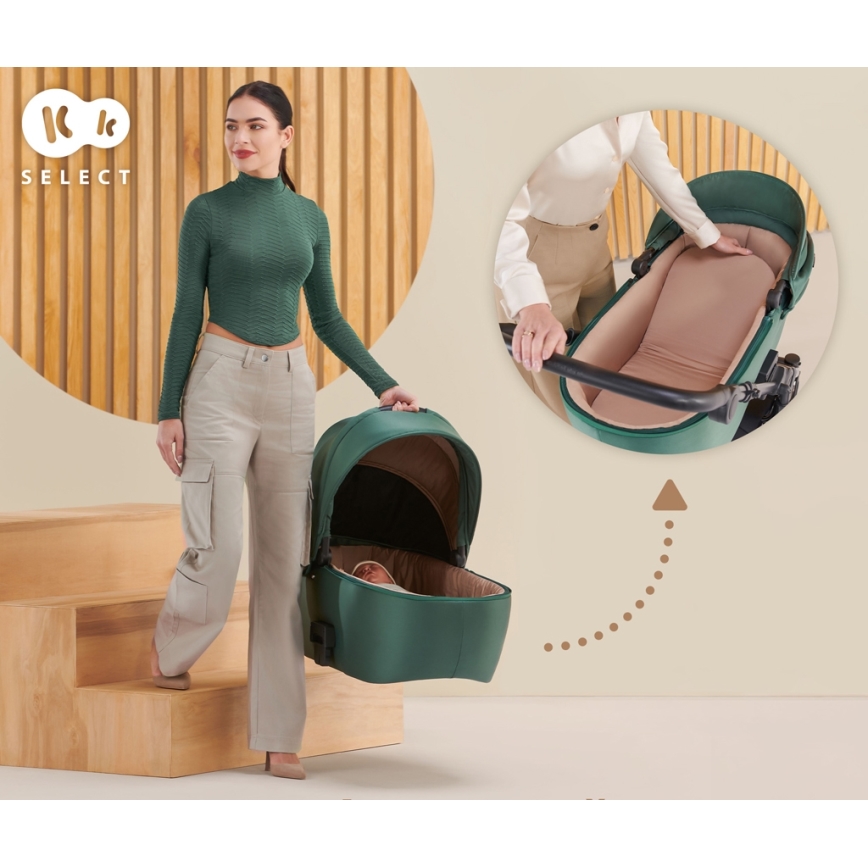 KINDERKRAFT - Kombi-Kinderwagen 2in1 PRIME 2 grün