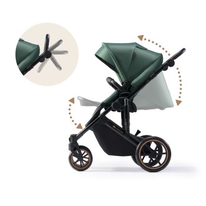 KINDERKRAFT - Kombi-Kinderwagen 2in1 PRIME 2 grün