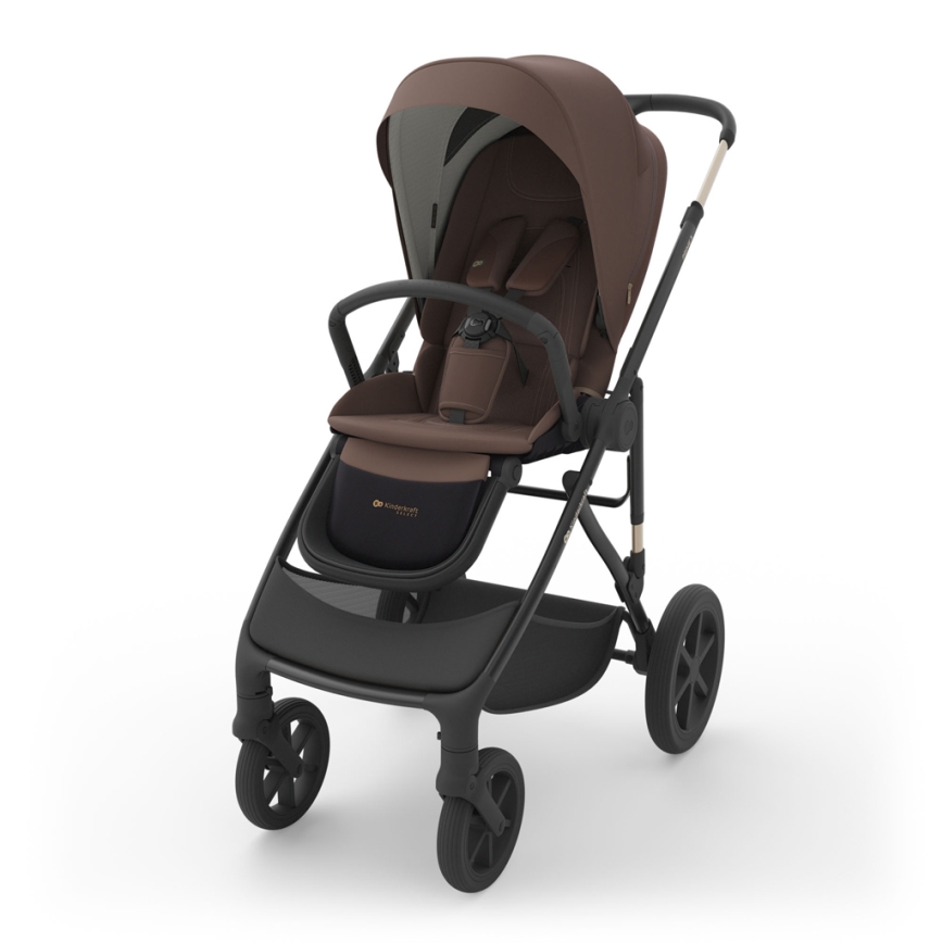 KINDERKRAFT - Kombi-Kinderwagen 3-in-1 PRIME 3 Velvet Mocca