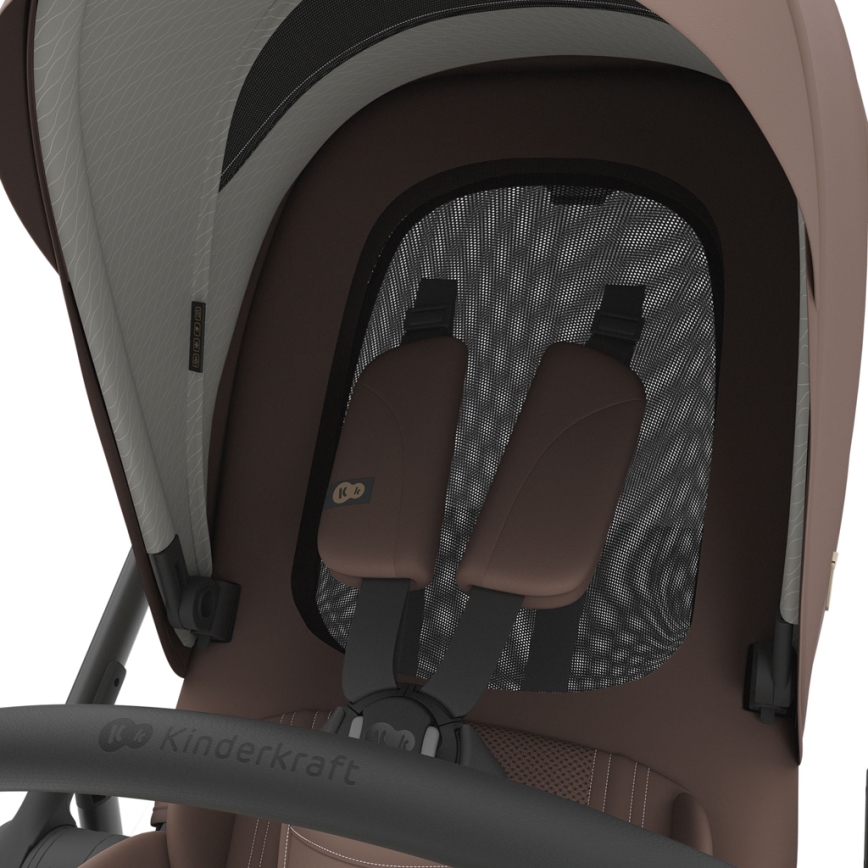 KINDERKRAFT - Kombi-Kinderwagen 3-in-1 PRIME 3 Velvet Mocca