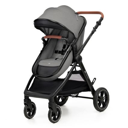 KINDERKRAFT - Kombi-Kinderwagen 3in1 ESME Moonlight grau + Auto-Kindersitz MINK PRO
