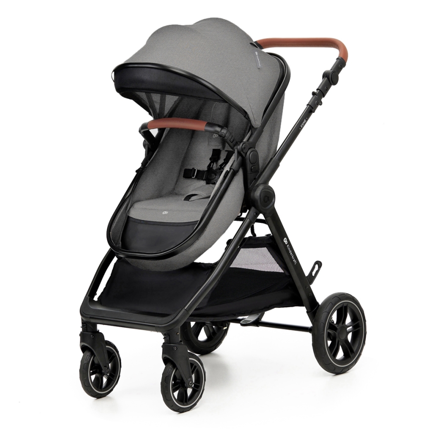 KINDERKRAFT - Kombi-Kinderwagen 3in1 ESME Moonlight grau + Auto-Kindersitz MINK PRO