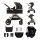 KINDERKRAFT - Kombi-Kinderwagen 3in1 ESME Pure schwarz + Auto-Kindersitz MINK PRO