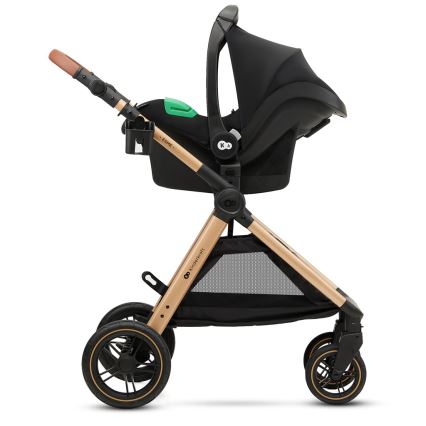 KINDERKRAFT - Kombi-Kinderwagen 3in1 ESME Pure schwarz + Auto-Kindersitz MINK PRO