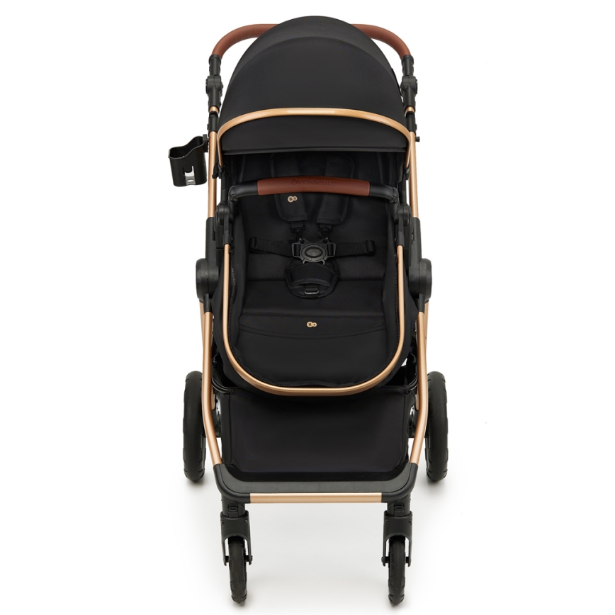 KINDERKRAFT - Kombi-Kinderwagen 3in1 ESME Pure schwarz + Auto-Kindersitz MINK PRO