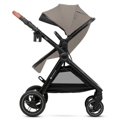 KINDERKRAFT - Kombi-Kinderwagen 3in1 ESME Sand beige + Auto-Kindersitz MINK PRO