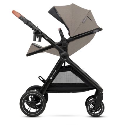 KINDERKRAFT - Kombi-Kinderwagen 3in1 ESME Sand beige + Auto-Kindersitz MINK PRO