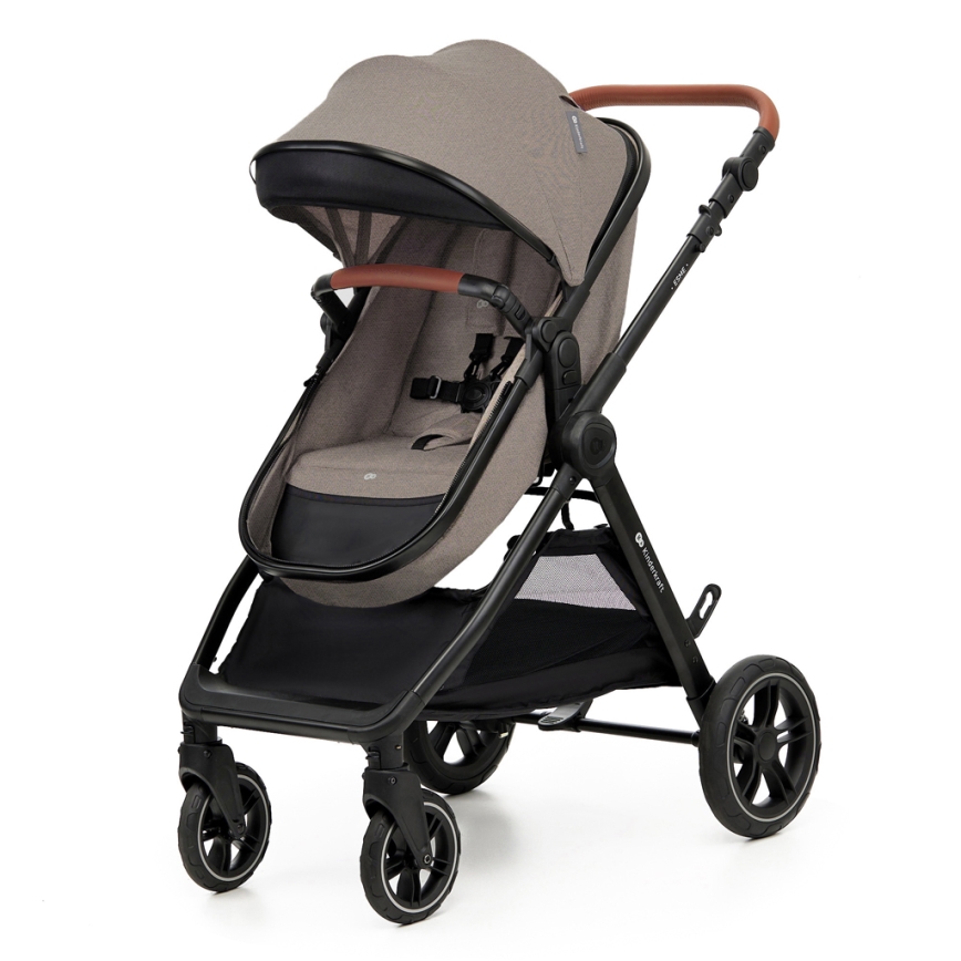 KINDERKRAFT - Kombi-Kinderwagen 3in1 ESME Sand beige + Auto-Kindersitz MINK PRO